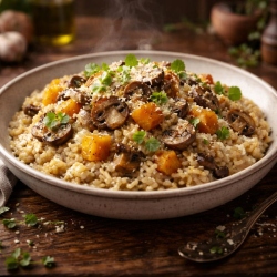 Autumn Mushroom Risotto